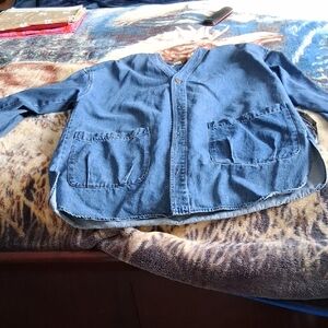 Blue Denim Button-Up Jacket, Smith & Hawken